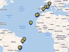 Mapa plavby