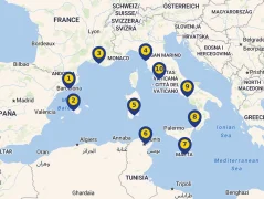 Mapa plavby